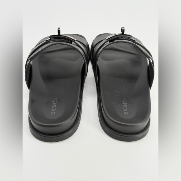 Hermes Jackson Sandals Black Size 40 EU - Picture 9 of 12